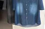 Short Sleeve Collared Washed Denim Shirt
