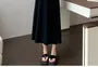 Maternity Short Sleeve Square Neck Plain Maxi A-Line Dress
