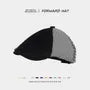 Houndstooth Panel Corduroy Flat Cap