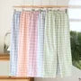 Drawstring Waist Plaid Pajama Pants