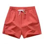 Drawstring Waist Plain Shorts