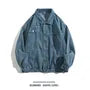 Collar Washed Denim Button Jacket
