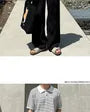 Drawstring-Waist Straight-Cut Loose Pants