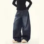 Unisex Low Waist Washed Baggy Jeans