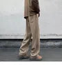 Drawstring Waist Plain Loose Fit Sweatpants