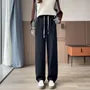 High Waist Plain Wide Leg Sweatpants (Various Designs)