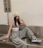 Set: Crop Camisole Top + Sweatpants