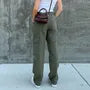 Low Rise Straight-Leg Cargo Jeans