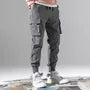 Drawstring Waist Plain Fleece-Lined Tapered Cargo Pants