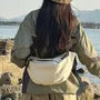 Plain Fabric Crossbody Bag