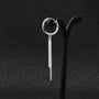 Bar Chain Drop Earring / Clip-On Earring