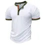 Short-Sleeve Contrast Trim Polo Top