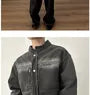 Washed Denim Zip Jacket
