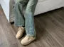 High Waist Washed Wide Leg Jeans