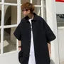 Oversized Pocket-Front Plain Shirt