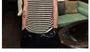Scoop Neck Striped Perforated Sweater Vest