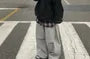 Unisex Drawstring Waist Plain Loose-Fit Sweatpants