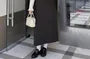 High Waist Plain Maxi A-Line Skirt
