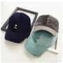Ring Detail Velvet Baseball Cap