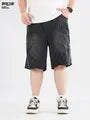 Mid Rise Washed Denim Shorts