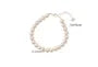 999 Silver Faux Pearl Bracelet