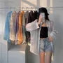 Long-Sleeve Shirt / Crop Camisole Top