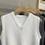 V-Neck Plain Sweater Vest