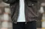 Stand Collar Zip-Up Faux Leather Jacket
