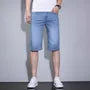 Mid Rise Washed Denim Shorts