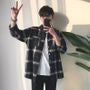 Frayed Loose Plaid Shirt