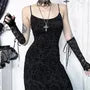Spaghetti Strap Lace Maxi A-Line Dress