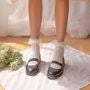 Lace Trim Pointelle Socks