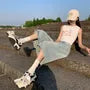 Low Rise Denim Jorts