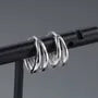 Plain Double Hoop Earring