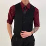 V-Neck Single-Breasted Plain Vest