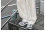 Mid Rise Plain Wide Leg Cargo Pants