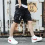 Drawstring Waist Plain Cargo Shorts