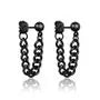 Unisex Stainless-Steel Chained Earring