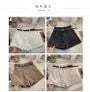 Plain High-Waist A-Line Shorts