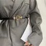 Faux Leather Slim Belt