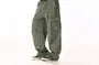 High Waist Plain Wide Leg Cargo Pants