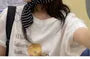 Striped Baseball Cap with Headkerchief