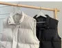 Stand-Collar Zip Puffer Vest