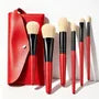 Set Of 7: Makeup Foundation Brush + Powder Brush + Concealer Brush + Pouch