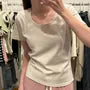 Short Sleeve Plain Slim-Fit Tee