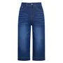 Mid Rise Washed Wide Leg Jorts