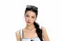 Bow Ruffle Button Camisole Top