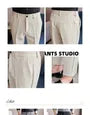 High Waist Plain Tapered Dress Pants