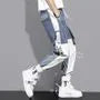 Asymmetrical Colorblock Jogger Pants