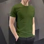 Short-Sleeve Crew Neck Plain T-Shirt
